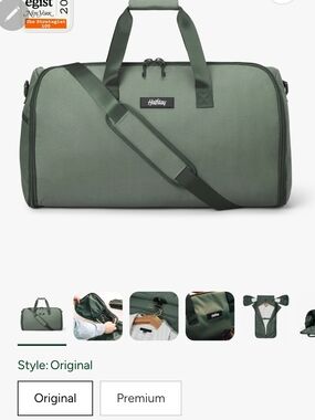 HALFDAY GARMENT/DUFFEL BAG. 45 LITER. SUITCASE,GARMENT BAG AND DUFFEL BAG IN ONE